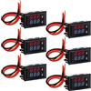 Pvczool 6PZ Voltmetro Digitale Amperometro DC 100V 10A LED Blu Rosso Tester di Tensione di Corrente Tester Doppio Pannello di Visualizzazione per Automobile