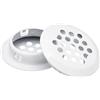QUARKZMAN 29mm(1-1/8) Griglia di Soffitto Circolare, 30pz Griglie d'Aria rotondo in Acciaio Inossidabile con Fori a Maglia per Cucina Bagno Armadio, Bianco