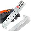 Lun Fix 20 pezzi di ancoraggio in acciaio piatto per calcestruzzo, 200 mm x 40 mm | Ancora per incasso nel calcestruzzo, Angolo di fissaggio, Larghezza 40 mm, Spessore del materiale 2