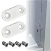 Kunxing Supporto per scarpiera IKEA HEMNES - Pezzi di ricambio 110364 per scarpiera Ikea HEMNES STÄLL con accessori di installazione, facile installazione per scarpiera (2 pezzi, 4 viti)