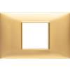 Vimar 14652.25 PLANA Placca 2M Centrali 12x8x0,9 cm Tecnopolimero Oro Opaco