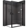 BERNSTEIN Cabina doccia con porta a bilico Schermo doccia ad angolo NT606 FLEX - Porta doccia x larghezza: 100 x 80 cm Vetro di sicurezza temperato da 6 mm - Colore del profilo Nero opaco