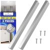 MONTERAL 2 Pezzi Maniglie per Mobili da Cucina 192 x 12 x 18 mm Distanza Tra i Fori Montaggio 160 mm - Maniglie Cucina y Mobili Realizzato in Alluminio Сolor Grigio - Garanzia di 10 Anni