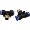 CNCTEC Raccordo pneumatico multiplo TE 3/8 - 12 mm IQS T aria compressa