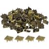 QUARKZMAN 80pz Rivetti a Piramide Quadrata, 15mm Chiodi a Quattro Punte, Borchie in Rame Stile Punk Rock per Abbigliamento Borsa Pelle Scarpe (Bronzo)