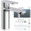 SCHÜTTE MONTANA 32310 Rubinetto Bagno con Scarico Rubinetto Monocomando Bagno con Tappo Pop Up Miscelatore Lavello Cromo
