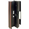 Prime-Line Prime Line MP1006 maniglia per porta scorrevole in vetro morsetto Style, Surface Mount, alluminio, nero, 1 set