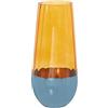 AlexandreHouse JARRÓN CRISTAL NARANJA/AZUL °12X25CM, BOCA:°8CM
