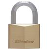 Master Lock 1165EURD Lucchetto con Chiavi in Ottone Massiccio e Archetto Esagonale, Oro, 9.1 x 6 x 2.6 cm