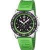 Luminox Orologio cronografo da uomo al quarzo svizzero con cinturino in gomma XS.3157.NF, Nero, Cinturino
