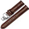 g24 Cinturino in vera pelle con fibbia deployante per CERTINA DS Podium, 20 mm, marrone scuro