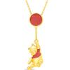 Disney Collana Winnie the Pooh, 45 cm - Collana placcata in oro - Regali Winnie the Pooh per donne con Licenza ufficiale