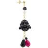Lebole Maison Orecchino Mix & Match The Circle Singolo Buddha Nero Pietre Nero