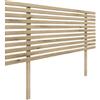 DHOME Testiera in Legno Riciclato DM con Gambe Stile Giapponese Letto Pallet Supporti inclusi (110cm, Legno Cambriano)