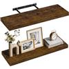 WOLTU Mensola da Muro, Mensola Marrone Vintage, 70x22.9x3.8cm,MDF 2er | Adatto Come Espositore da Soggiorno, Libreria da Studio o da Ufficio, Portaspezie da Cucina o Portaoggetti da Ingresso