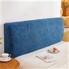 WSGJHB Copri Testata Letto Matrimoniale Elastico Protezione Copritestiera Stampa Tinta Unita Copri Testiera 170-190 cm Blu