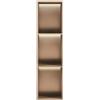 Sxlawesom Nicchia da Parete per Doccia con Luce a LED, Organizzatore da Incasso in Acciaio Inox per Bagno e Cucina(Rose Gold,90x28x12.5cm)