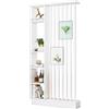 SRDCAIM Divisorio per Ambienti Indipendente, divisorio per Ambienti dal Pavimento al soffitto, divisorio per Ingresso, Camera da Letto, Ufficio, Sala da tè, caffetteria(White,L:90cm/35.4in)