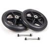 MJZYP 2PCS Ruote Anteriori Per Sedie A Rotelle Ruote Di Ricambio Per Cuscinetti Solidi Da 6/7/8 Pollici Ruota In Gomma Accessori Per Ruote Di Ricambio Per Sedie A Rotelle Universali Schwarz,8in (20cm)