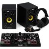 HERCULES DJLEARNING KIT Sistema all-in-one, Controller DJControl Inpulse 200, Altoparlanti da monitoraggio DJMonitor 32 e Cuffie HDP DJ45