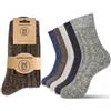 Jeasona 5 paia di calzini in alpaca da donna 4-7 caldi calzini invernali da donna in lana termica da donna regali di alpaca spessi