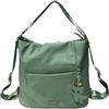 NAJ-OLEARI Borsa Zaino Donna in Ecopelle, 32x37x16 cm, con Tracolla Regolabile e Cerniere Dorate