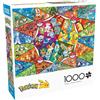 Buffalo Games, Pokemon - Stained Glass Starters, puzzle da 1000 pezzi per adulti, puzzle impegnativo, perfetto per serate di gioco, dimensioni finite 68 x 50 cm