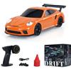wheelfun 1/43 Telecomando Mini Drift Car Race Car Toy Radio Luci di Sicurezza Traffico Cono