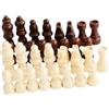 Luwecf 32 Pezzi degli Scacchi in Legno, Pezzi di Figurine, pedine del Gioco degli Scacchi per Il Gioco della Dama, l
