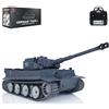 wheelfun Heng Long 1/16 7.0 Tiger I RTR RC Tank 3818 W/Barrel Retrattile Metal Tracks Ruote Rotante 360 ° Rotante Torretta Metallo Ruote folli Infrarossi Combattimento Luce Suono, TH17244-AMZUS2-1