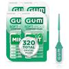 GUM -6705R Soft-Picks Comfort Flex Mint Dental Picks, nuovo sapore tonificante di menta, 80 pezzi