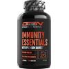 GEN GERMAN ELITE NUTRITION Immunity Essentials Complesso - 180 capsule | Beta-Glucano, Vitamina C, D3 (RAWD3®), Zinco, Quercetina, Echinacea, Sambuco ed Estratti vegetali - Alto dosaggio - Vegan