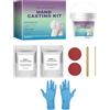 Jlobnyiun Kit per fusione a mano - Kit per fusione a mano, kit deluxe per coppie Hannd con mix di alginato con dettagli lisci | Scultura creativa per partner, amanti, regalo per matrimonio, fidanzamento