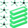 McFilter I Set da 10 pezzi adatto per Vorwerk Kobold VR300 VR200 Set di spazzole filtranti Kobold Robot aspirapolvere, set composto da 4 filtri fini + 6 spazzole laterali, set di ricambi