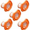 Odashen 5 filtri per aspirapolvere nero + Decker BHHV320B BHHV320J BHHV520BF BHHV520BFP BHHV520BT BHHV520JF N593505