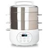 EURO CUISINE Euro cucina in acciaio INOX elettrico vaporiera 17 Quarts White/Stainless Steel