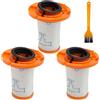 Odashen ZR009014 Filtri di ricambio per aspirapolvere Rowenta X force flex 13.60 12.60 14.80 16.60, 3 filtri HEPA, 1 spazzola di pulizia