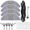 EaseSunny Kit di accessori di ricambio per robot aspirapolvere Lubluelu-B40 B40 Plus, spazzola principale, 4 spazzole laterali, 4 filtri, 4 panni mocio