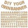 mifengdaer Kit di striscioni fai da te con lettere glitterate color champagne per compleanno, laurea, matrimonio, baby shower e decorazione per feste