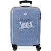 MOVOM Spring Vibes Valigia da Cabina Blu 38x55x20 cm Rigido ABS Chiusura a Combinazione Laterale 35L 2 kg Bagaglio a Mano