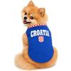 Petitebelle Croazia & Flag Puppy Dog Shirt (Blu, S)