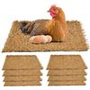 BORDEAG 8 Pezzi Stuoia Del Nido Del Pollaio, 30x30 Cm Tappetini per Nidi Di Galline, Cuscinetti per Nidificazione per Pollo, Fodere per Nidificazione per Galline Riutilizzabile Nidificazione Delle Galline