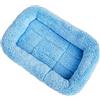 xiaoyu Inverno Caldo e Confortevole Cane Gatto da Compagnia Gatto Dormire materassino Letto per la casa per Animali Domestici/Cuccia/Gabbia/Gabbia/Letto a baldacchino, Blu, M