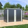 Parama Copribidoni in acciaio zincato antracite 1,01x1,90xh1,34 m - 1,9 mq - 47