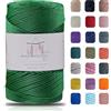 Makromecity, Cordoncino in poliestere macramè da 2 mm x 228,6 m, 2 mm, in polipropilene Benetton, verde, macramè, uncinetto, macramè, borse, sottotasti, tappeti
