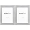 Amazon Basics Rettangolare, Cornice per foto, 13 x 18 cm, Confezione da 4, Nichel