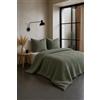 Home Linge Passion Parure copripiumino 2 pezzi in 100% garza di cotone, 140 x 200 cm, colore: Cachi