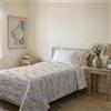 Italian Bed Linen Trapuntino Estivo Linea KARMA Made in Italy Copriletto Stampato in Morbida Microfibra - Trapunta Primavera Estate Mezza Stagione - Bouquet rosa, Piazza e Mezza 200x240cm