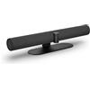Jabra PanaCast 50 - Videocamera intelligente panoramica 4K per sala riunioni, videocamera per videoconferenze con copertura completa della stanza, webcam grandangolare con microfoni, colore: Nero