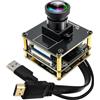 ELP Telecamera HDMI 4K 60FPS Webcam con obiettivo a 120 gradi senza distorsioni, zoom digitale 2x, uscita USB 3.0 e HDMI, per computer, laptop, monitor, TV